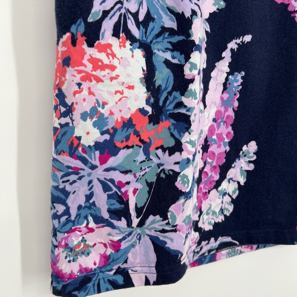 Joules Womens Sz US 8 Blue Pink Floral Mini Skirt Summer Tropical Beach Travel - Picture 4 of 7